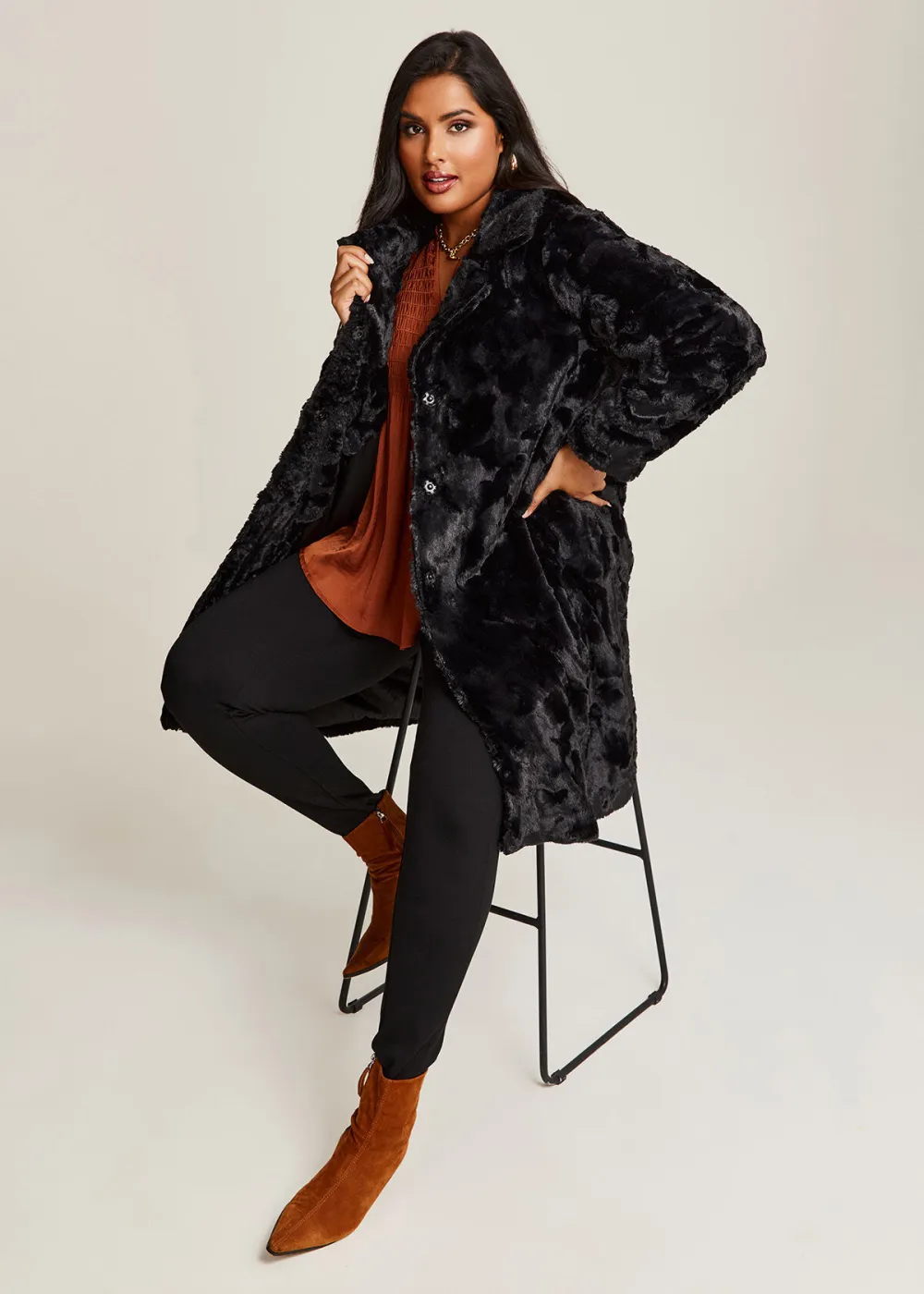 Faux Fur Willow Coat
