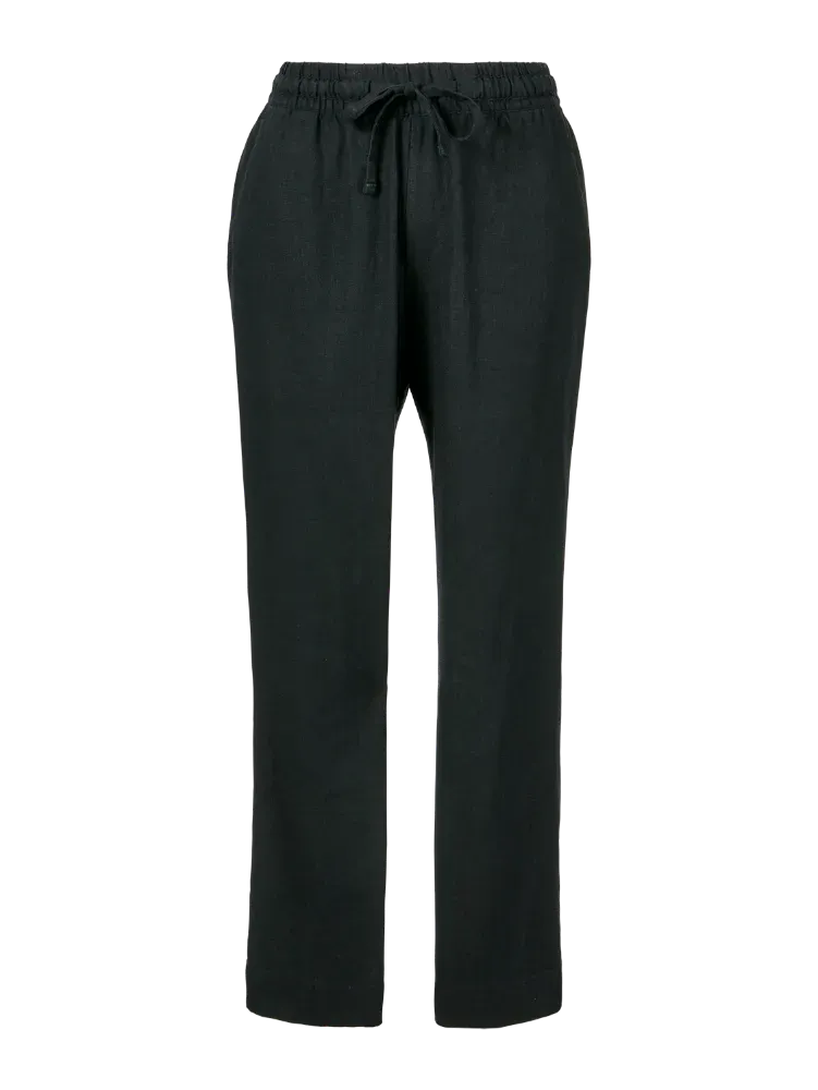 Women's Washable Linen Pull-On Drawstring Pants