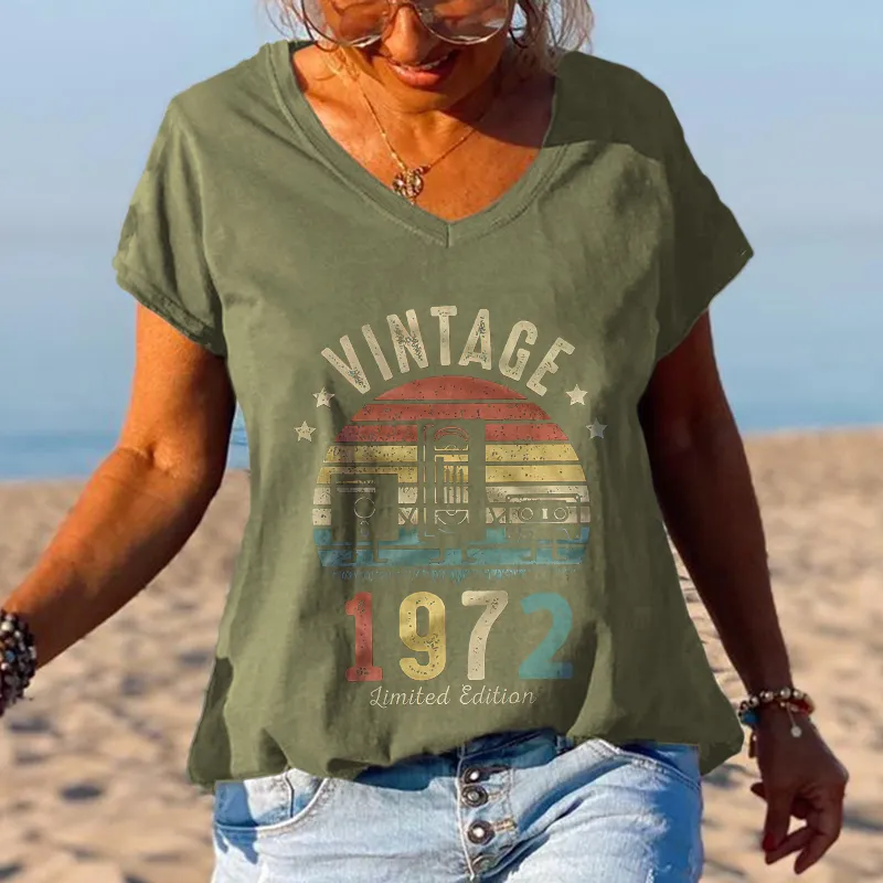Vintage Limited Editon 1972 Printed Audio Tapes T-shirt