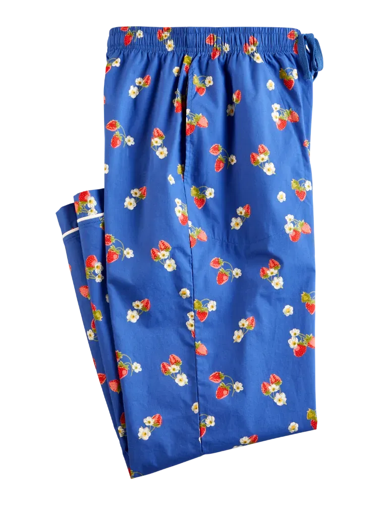 Ella Simone Strawberry Fields Cotton Pajama Set