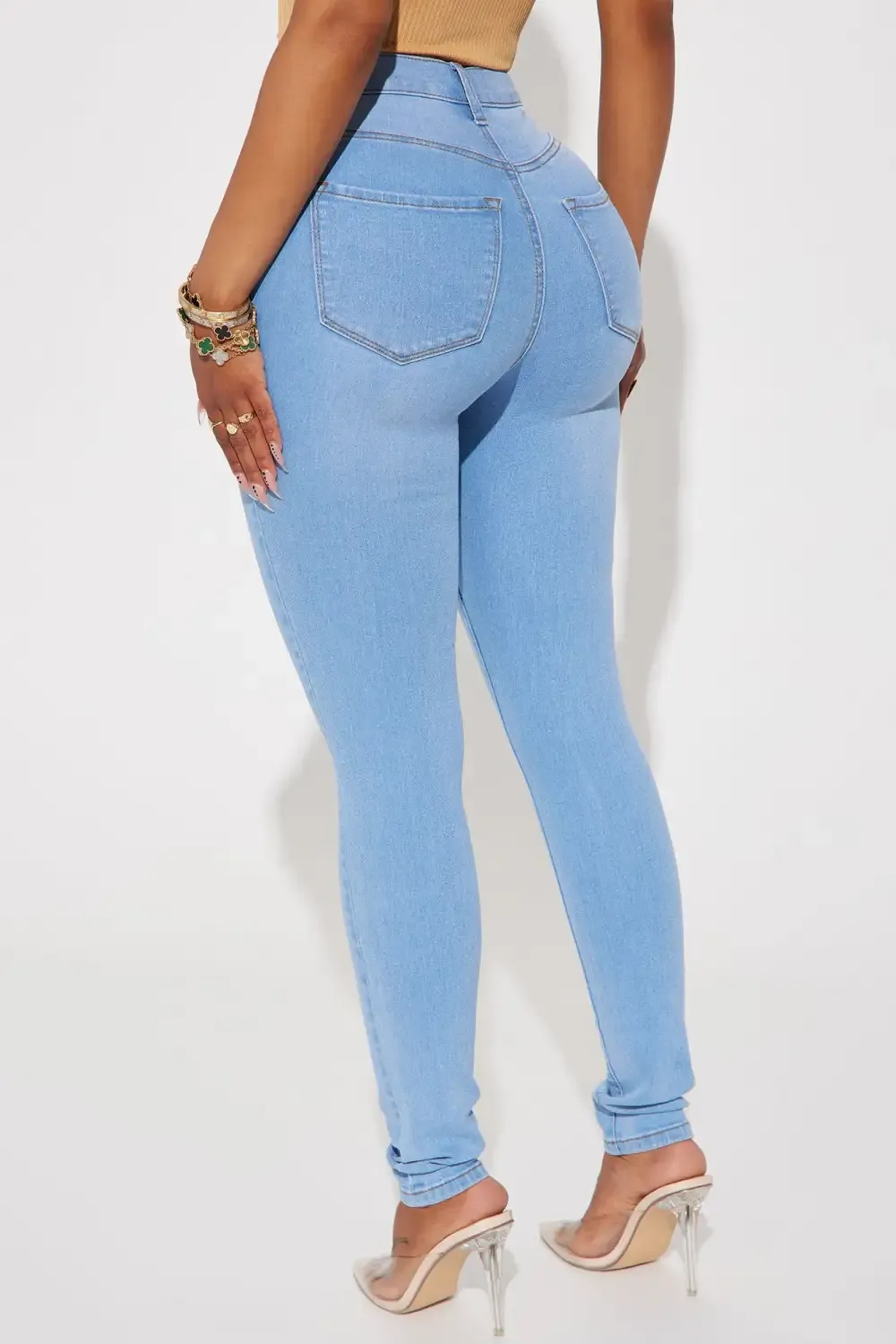 Show It Off Stretch Skinny Jean - Light Wash