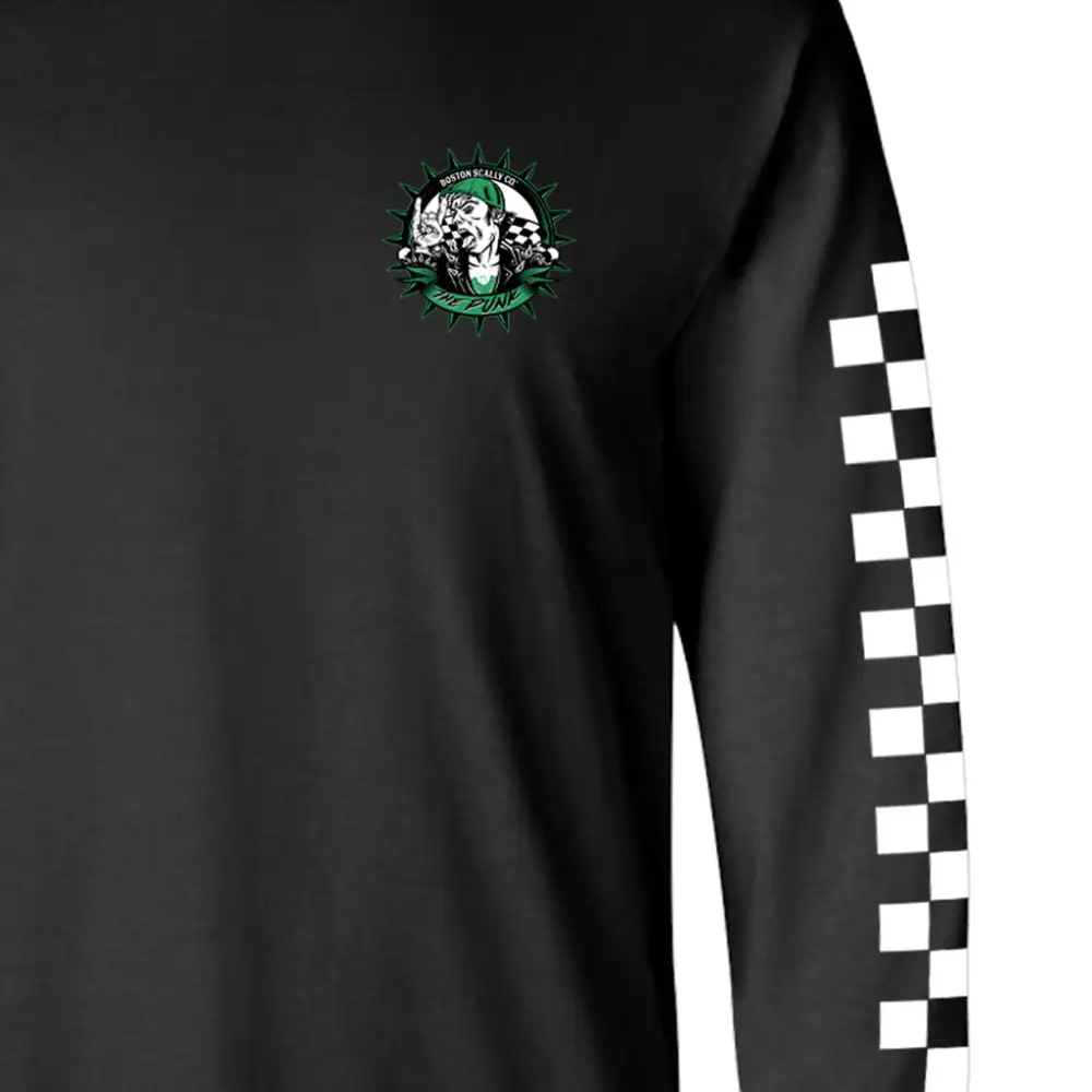 Boston Scally The Punk Long Sleeve Tee T-Shirt - Black