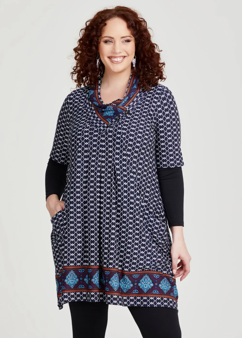 Border Print Tunic