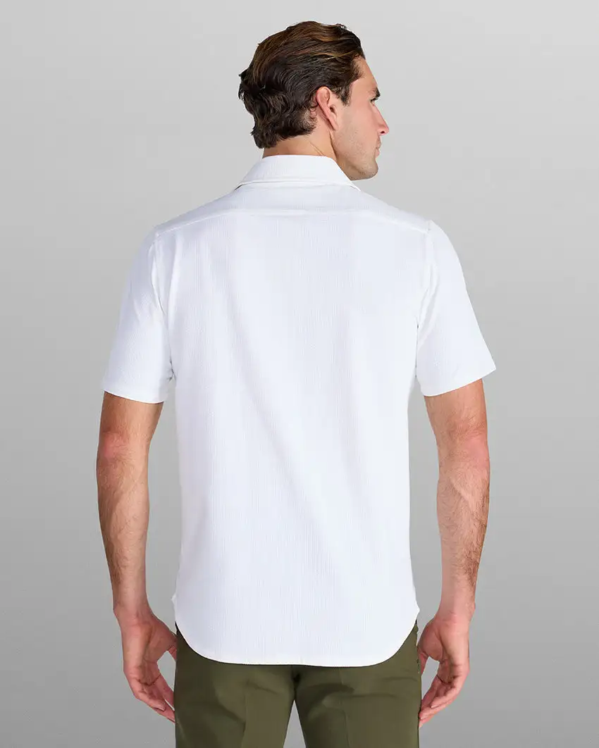 Seersucker Short Sleeve Button Down