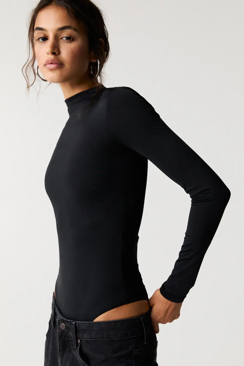 Long sleeve polyamide bodysuit