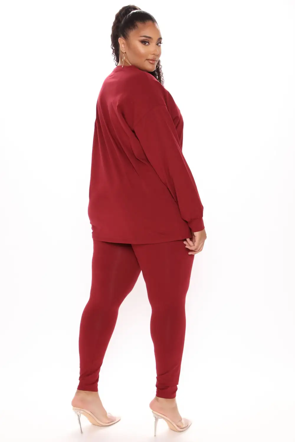 Paparazzi Legging Set - Burgundy