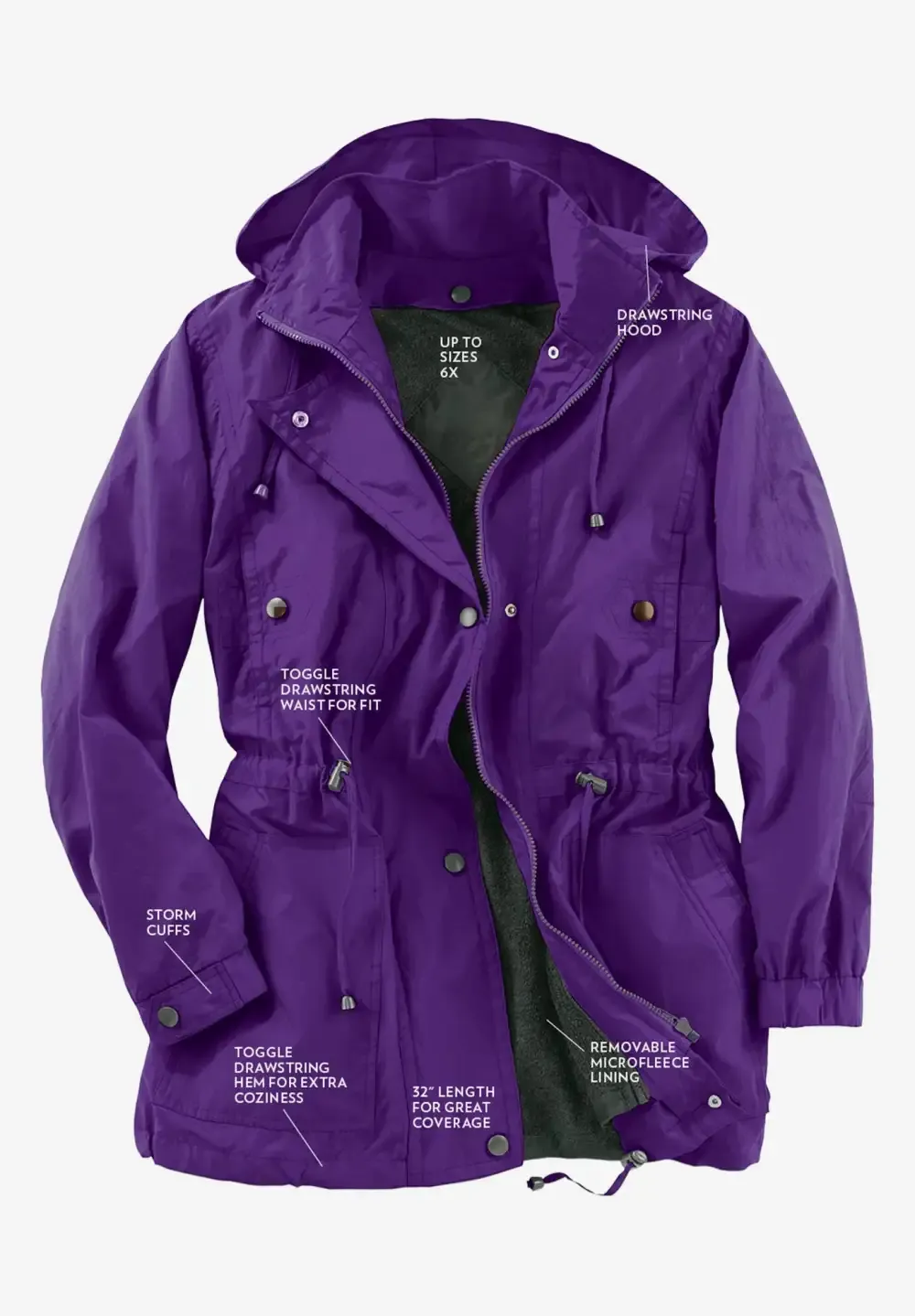Fleece-Lined Taslon® Anorak