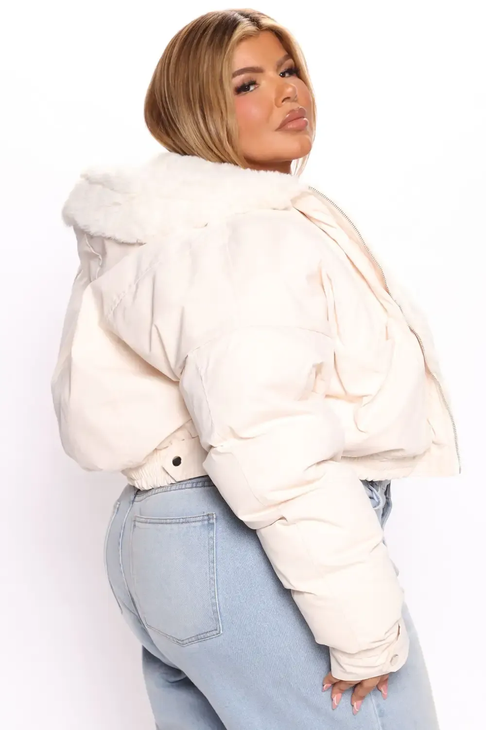 Don't Keep Your Cool Puffer Jacket - Cream