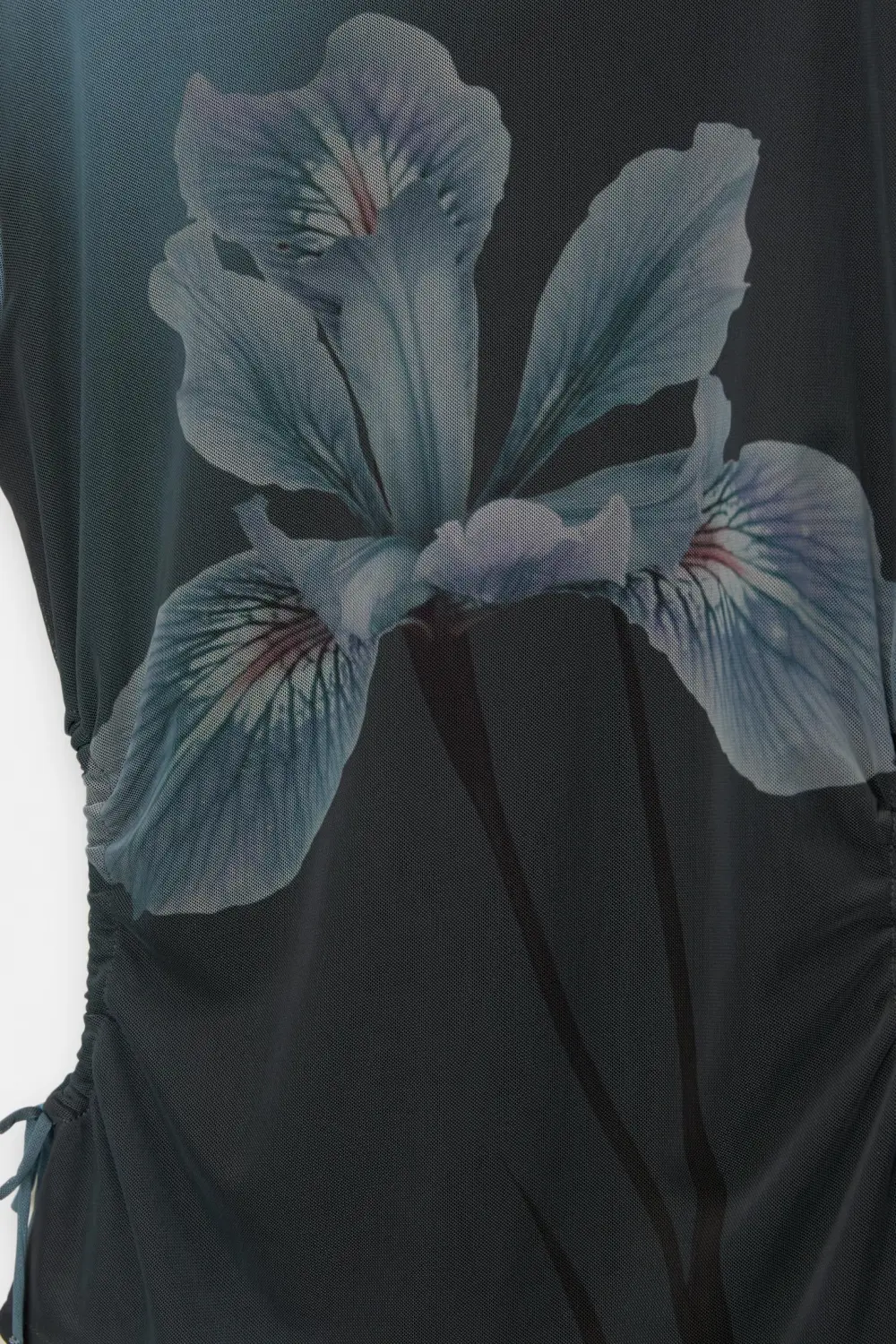 Floral tulle T-shirt