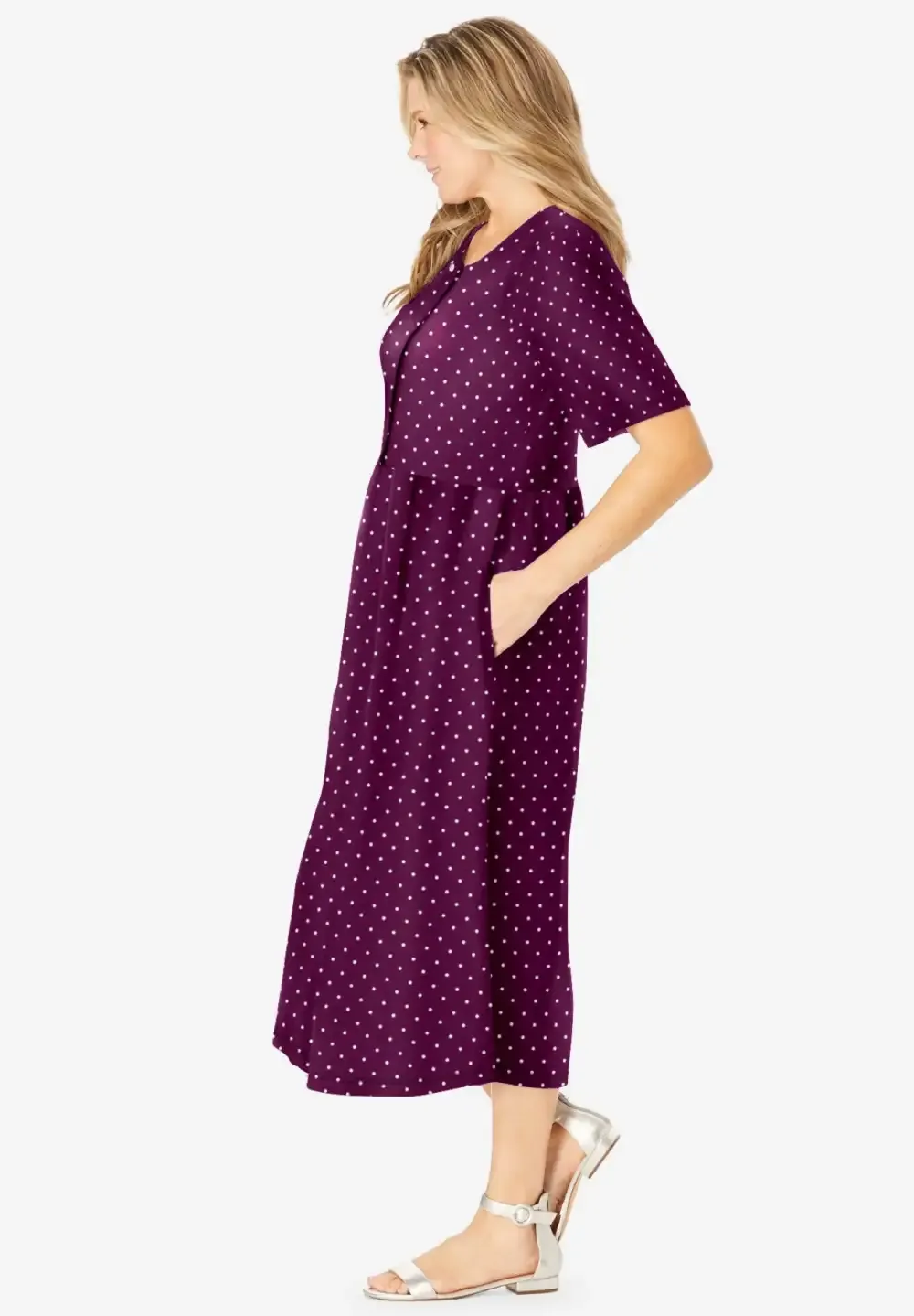 Button-Front Essential Dress