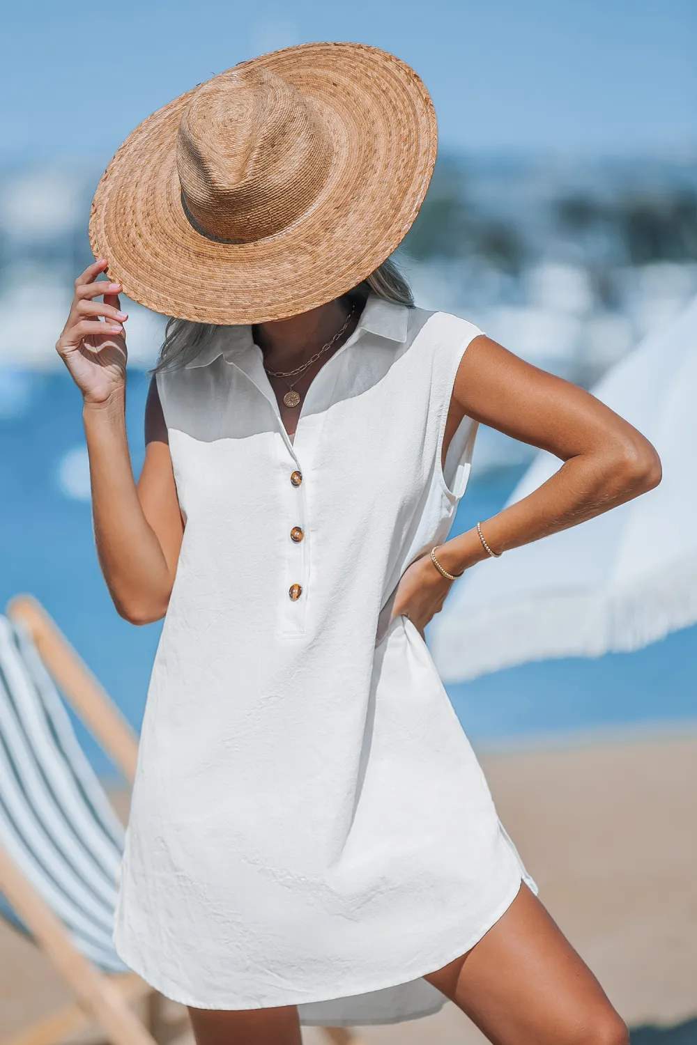 Strictly Business Teal Cover-Up Mini Dress