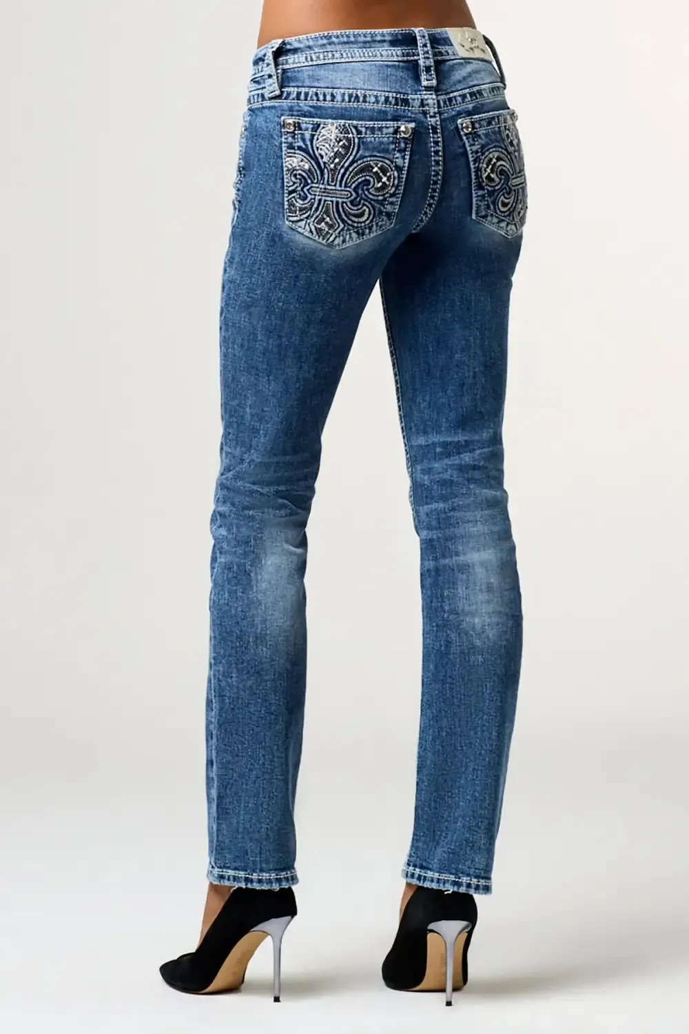 Fleur De Silver Straight Jeans