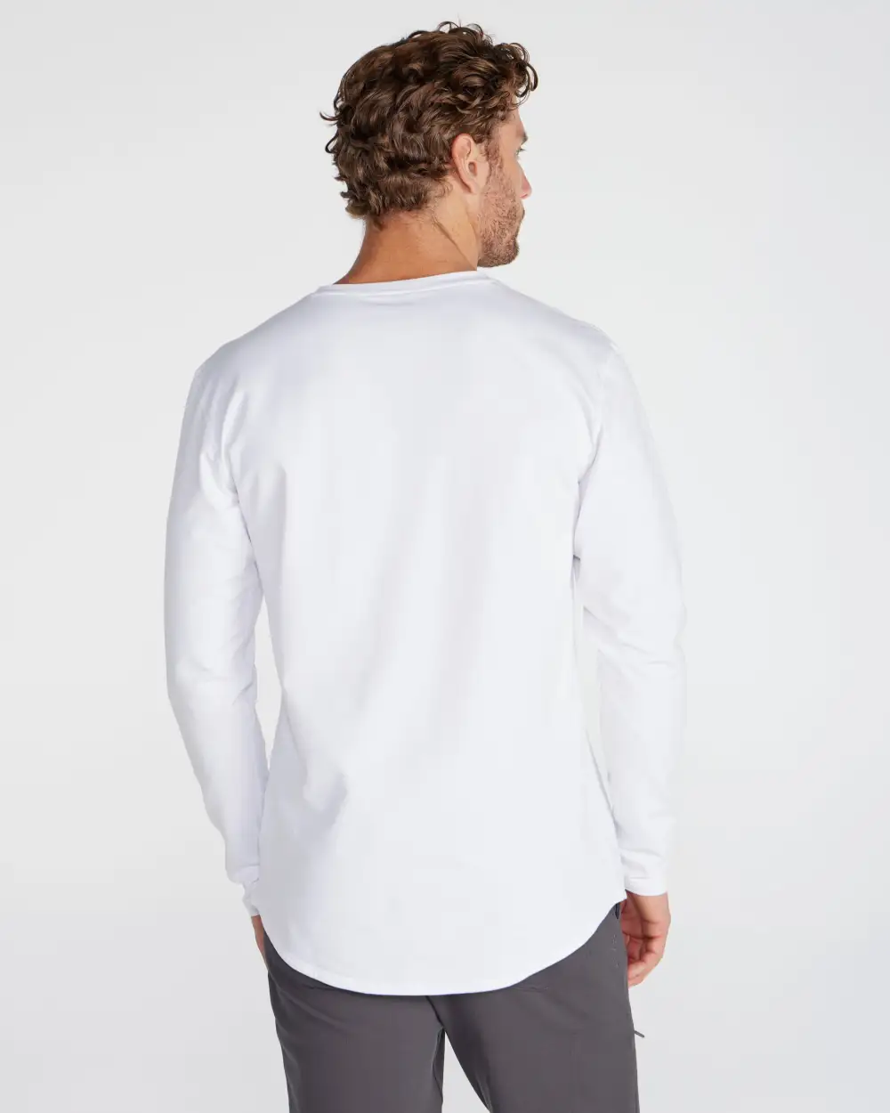 V-Neck Long Sleeve Drop-Cut: Lux