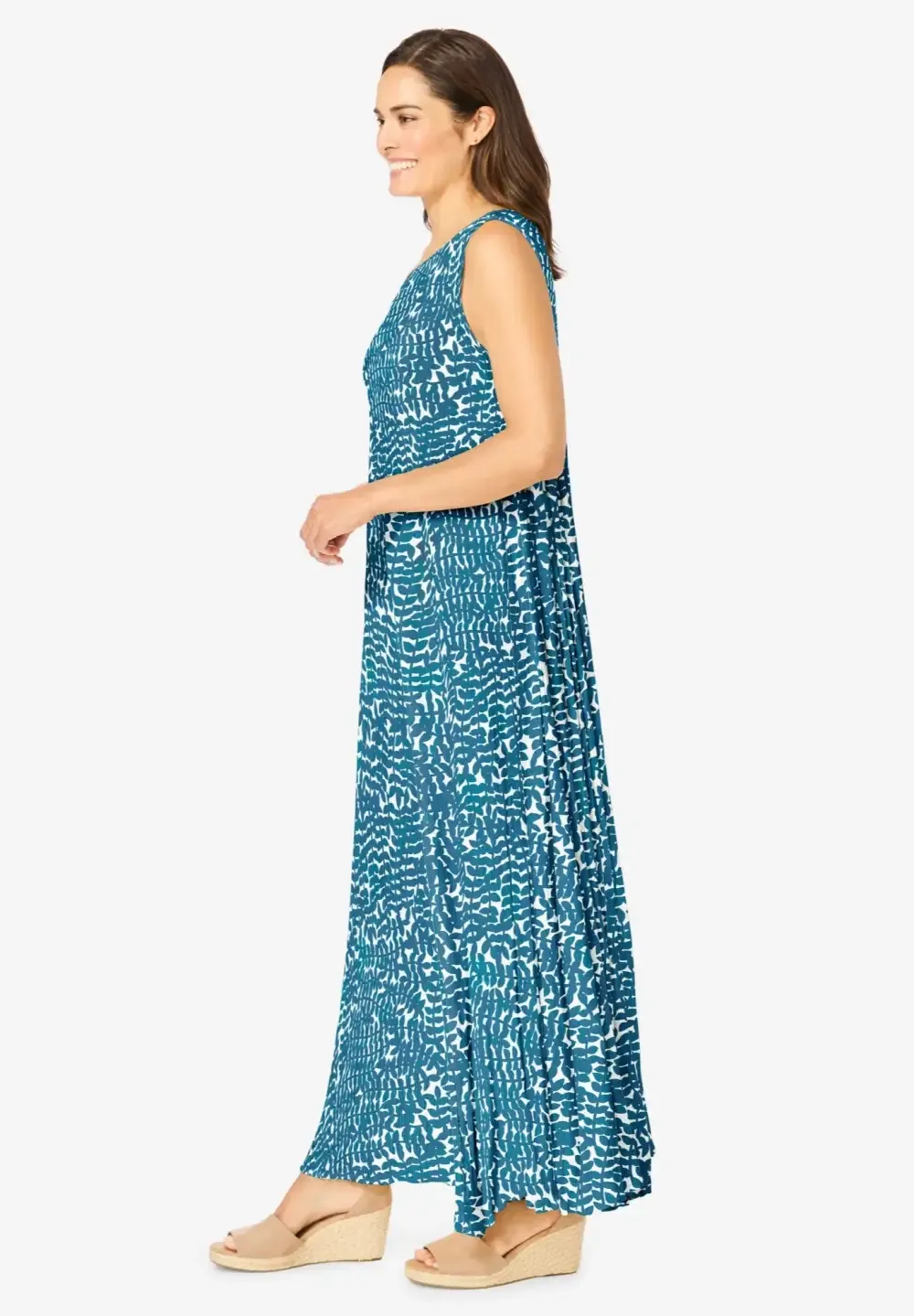Sleeveless Crinkle Dress