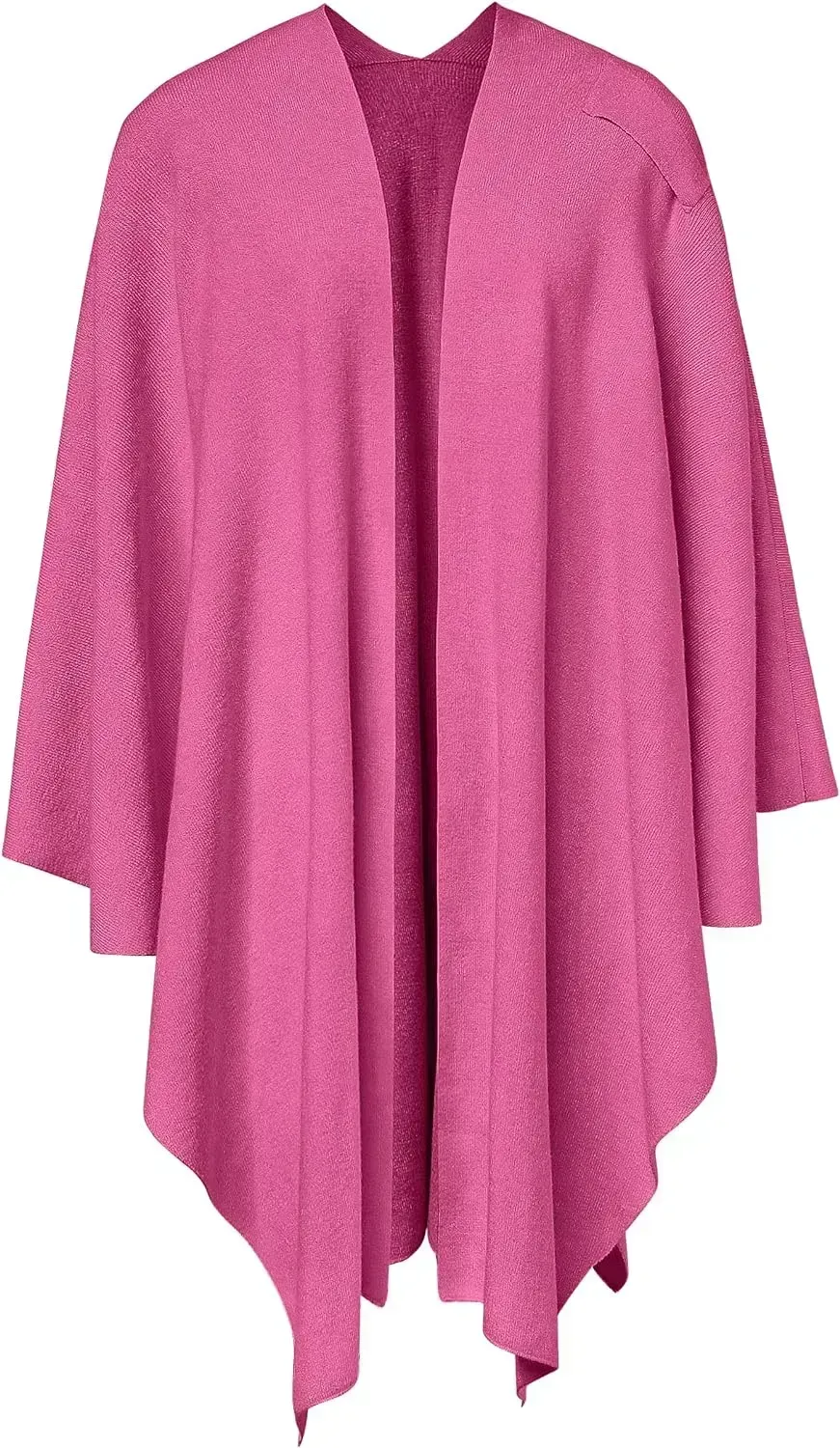 Womens Large Cross Front Poncho Sweater Wrap Topper Knitted Elegant Shawls Cape for Fall Winter