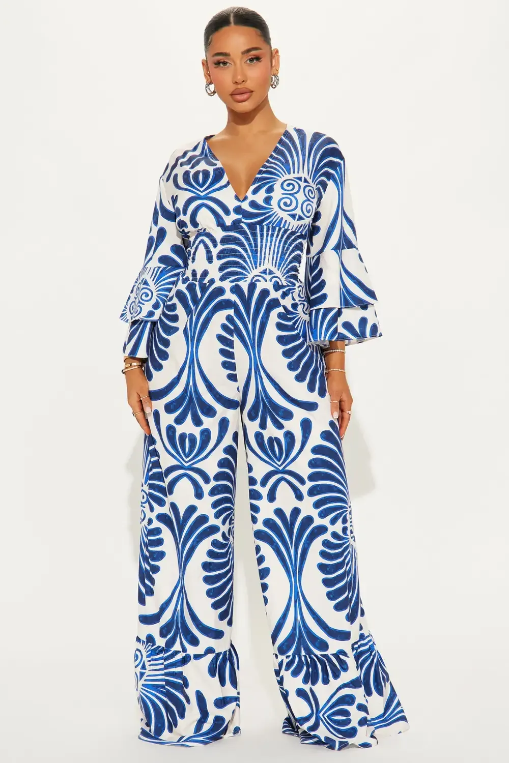 Find Me On Vacay Jumpsuit - Blue/combo