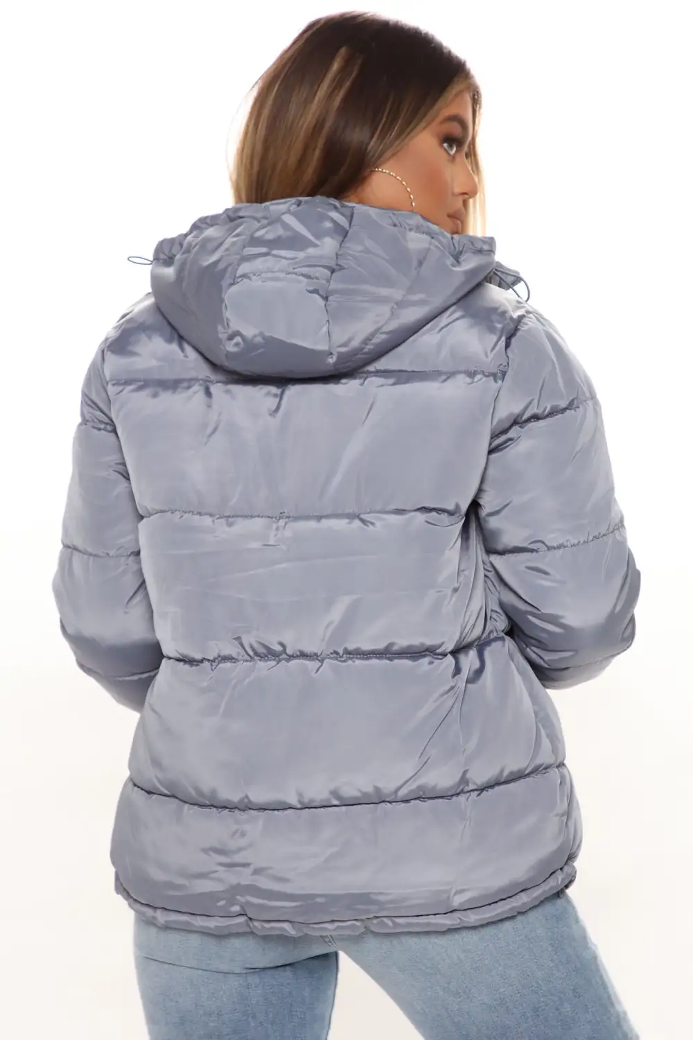 Speak My Mind Puffer Jacket - Blue