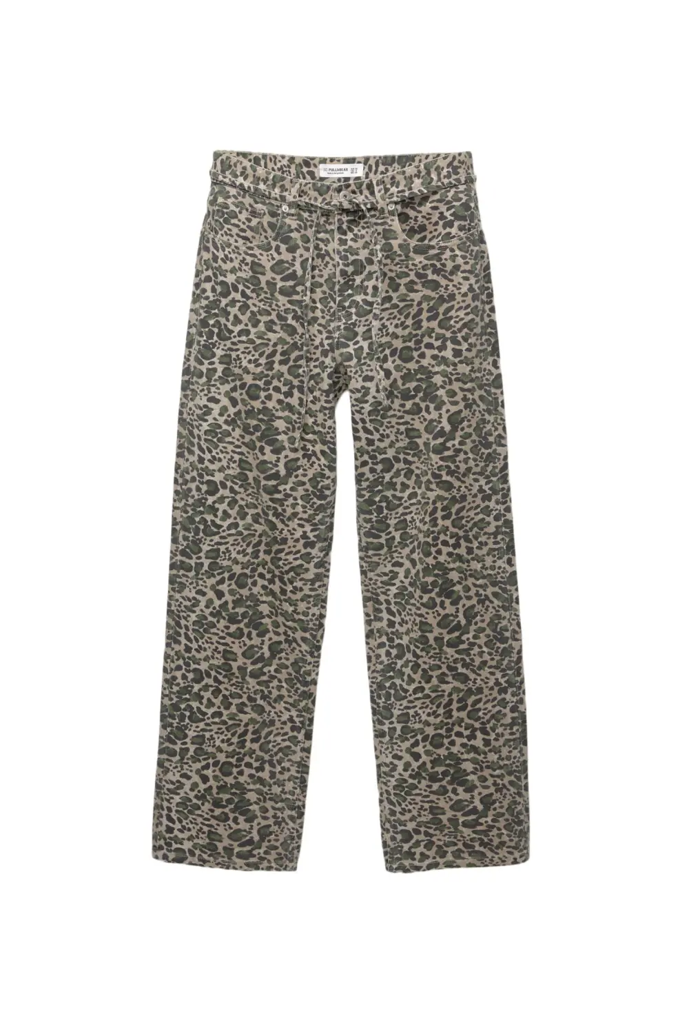 Jeans baggy leopardo cinturón