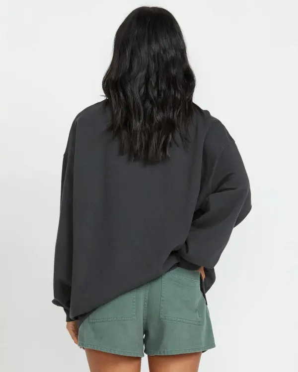 Ride In Crew Sweatshirt - Black Sands