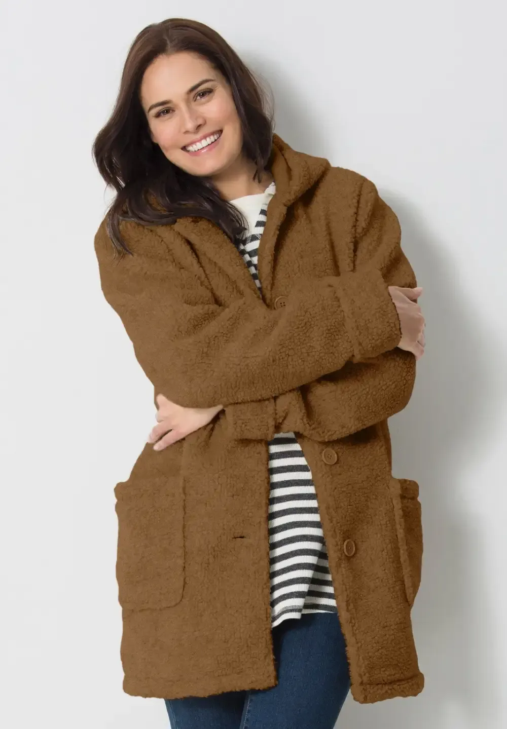 Hooded Berber Fleece Jacket