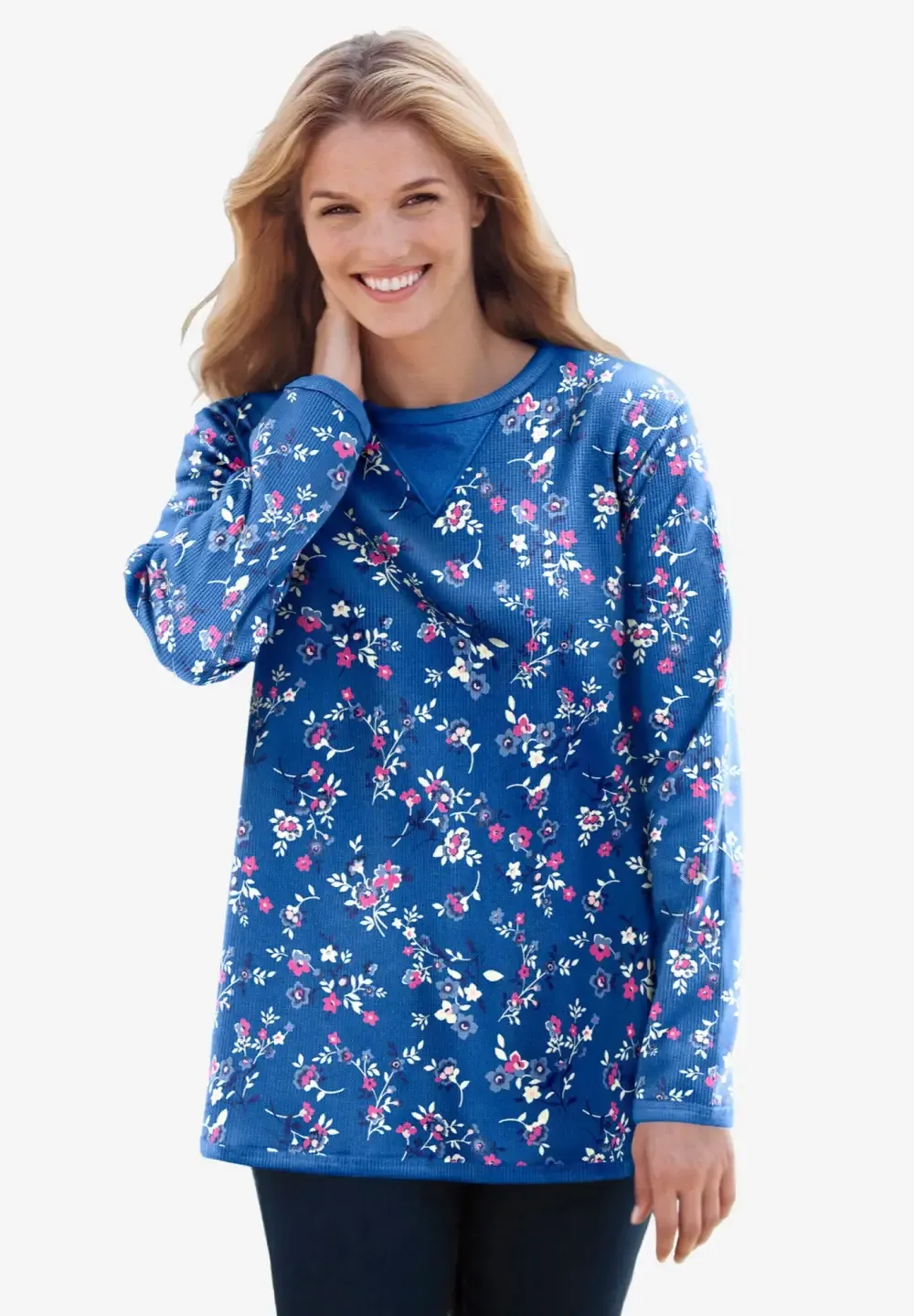 Waffle Thermal Sweatshirt