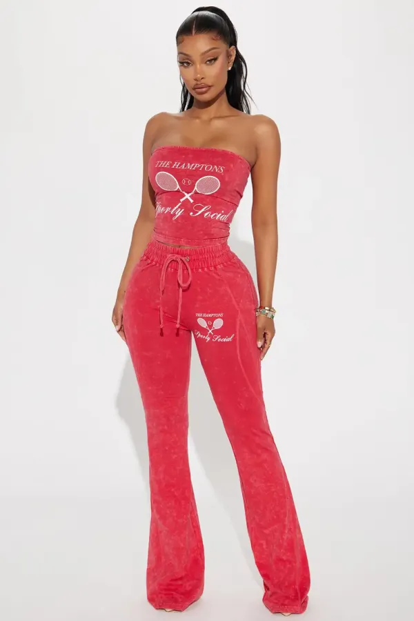 The Hamptons Sporty Tube Top - Hot Pink