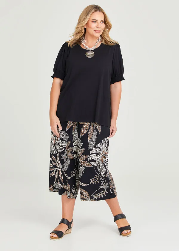 Natural Foliage Crop Pant