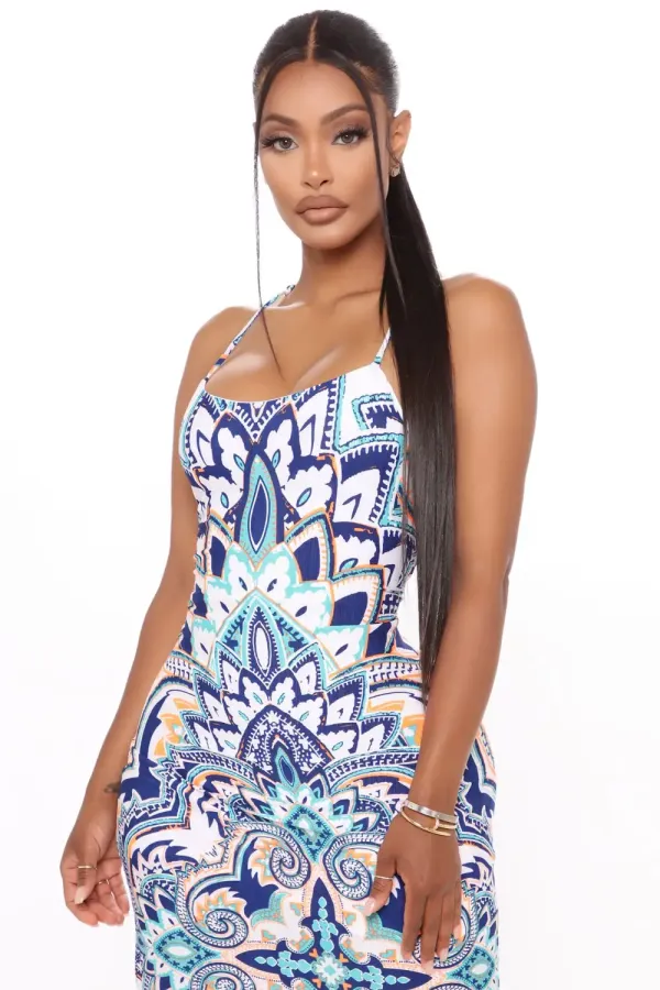 Pink Paradigm Maxi Dress - Jade