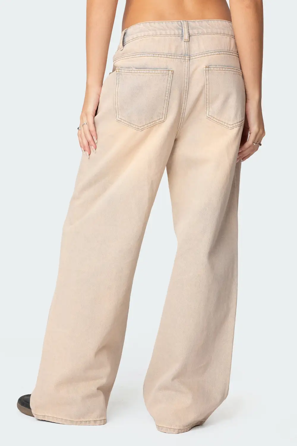 Dusty Washed Low Rise Jeans