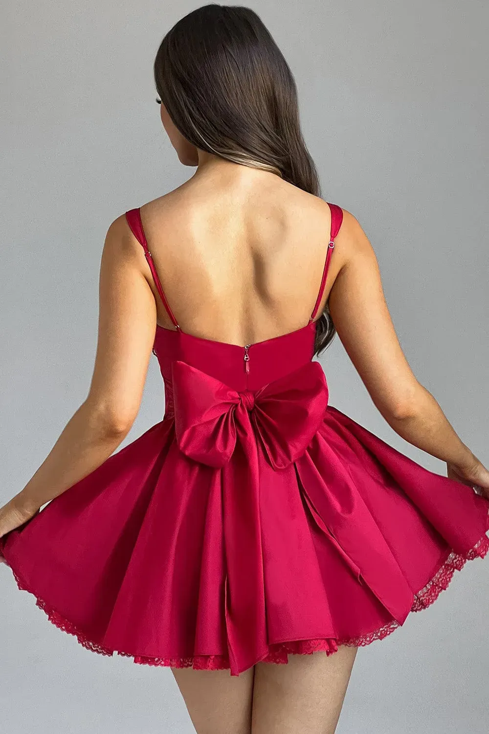 JOSIE MINI DRESS - RED