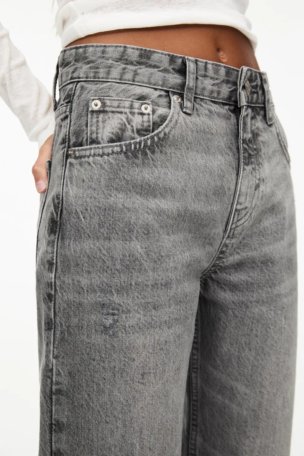 Jeans rectos tiro medio