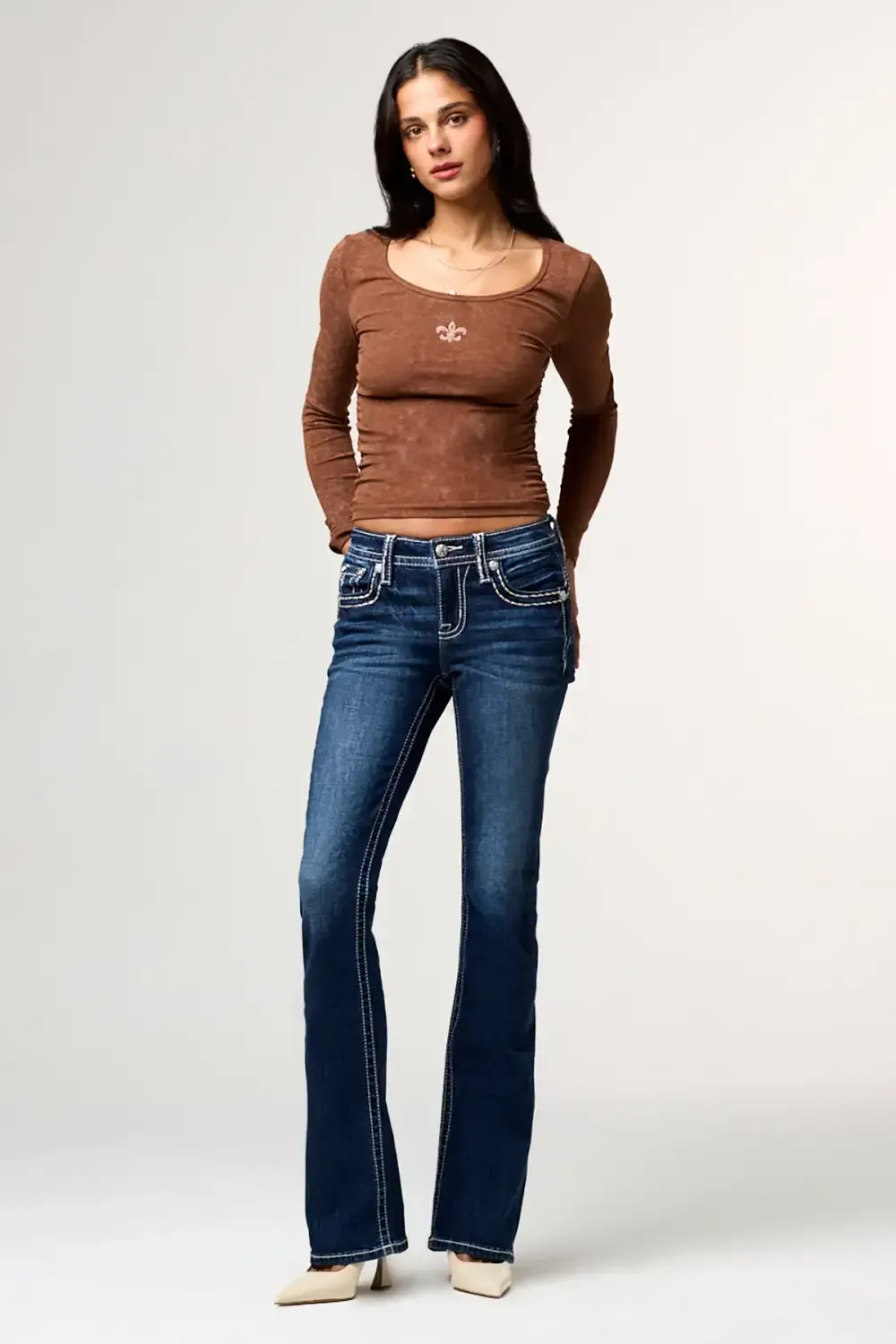 Raleigh Stitched Bootcut Jeans