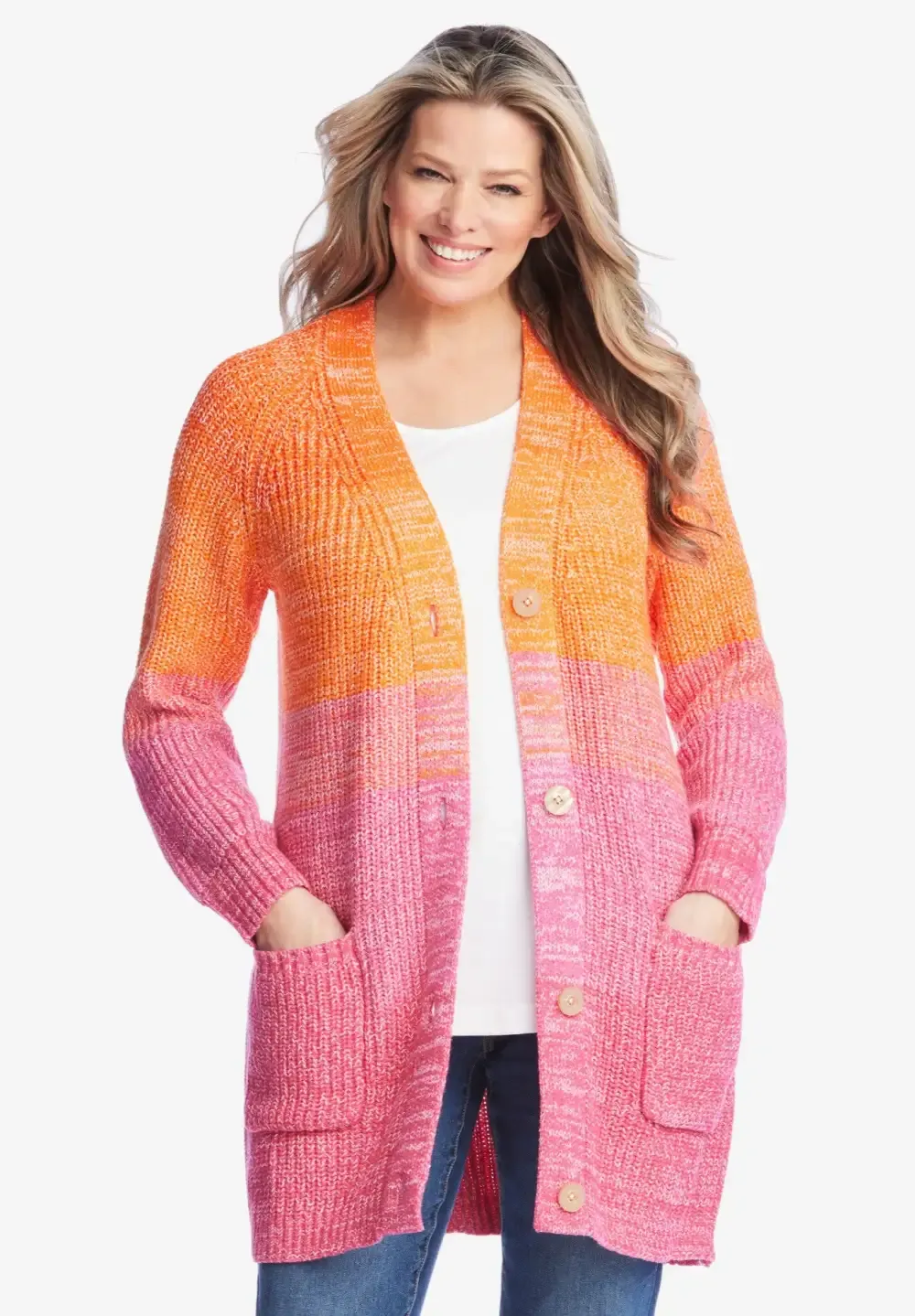 Ombre Shaker Cardigan