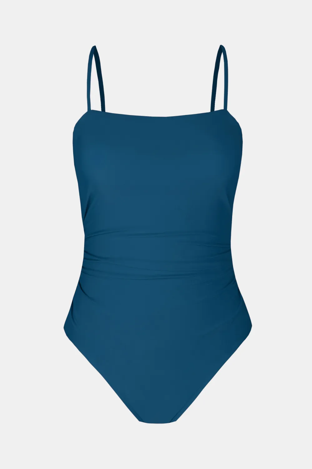Retro Floral Square Neck Tummy Control One-Piece