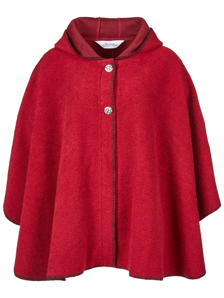 Women's Hooded Berber Fleece Cape