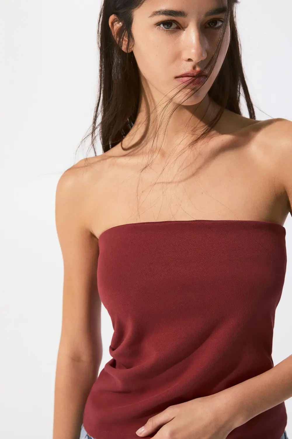 Strapless top