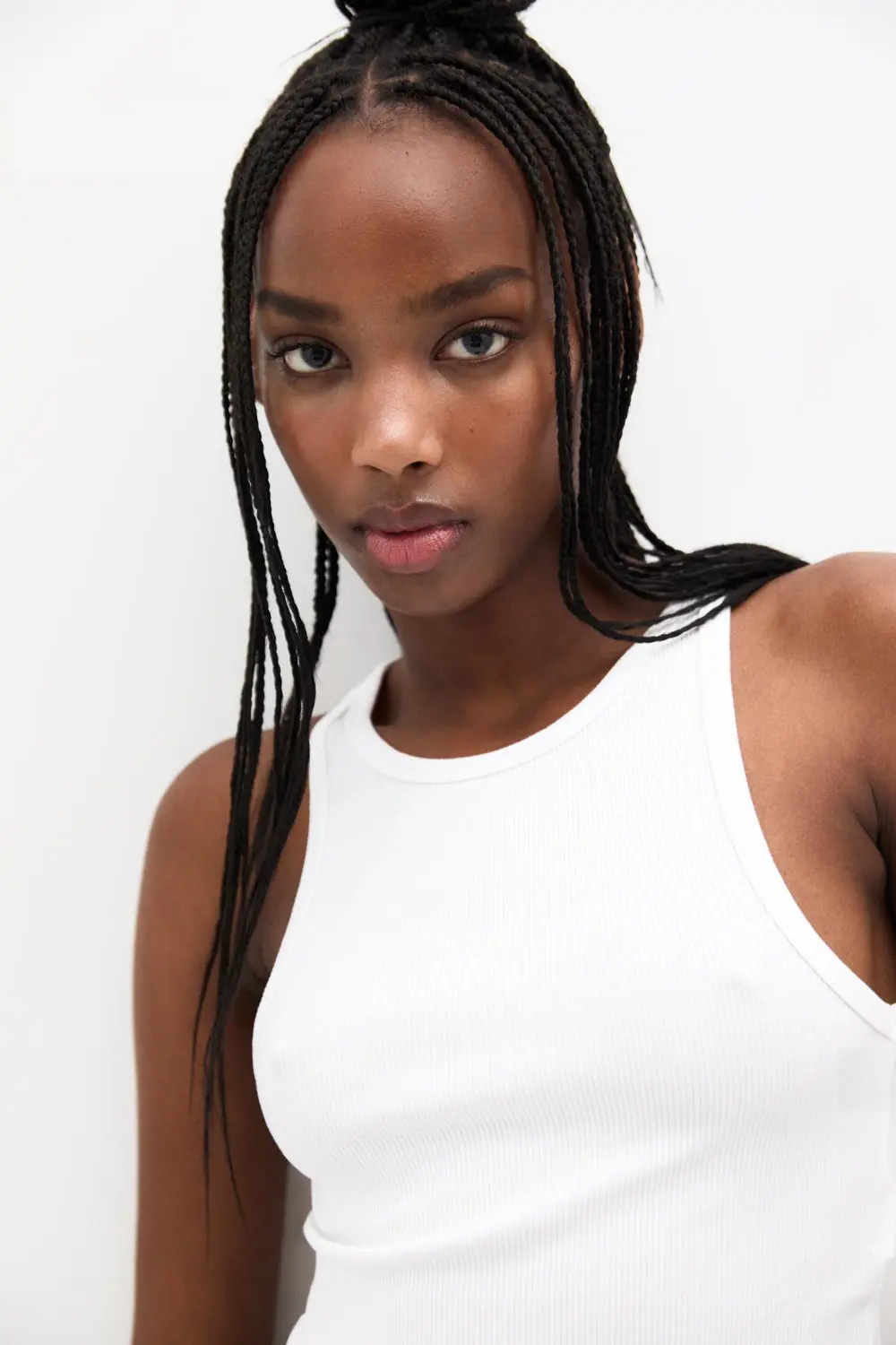 Basic cropped tank top