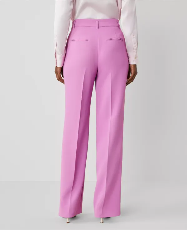 The Side-Zip Straight Pant in Fluid Crepe ??Curvy Fit