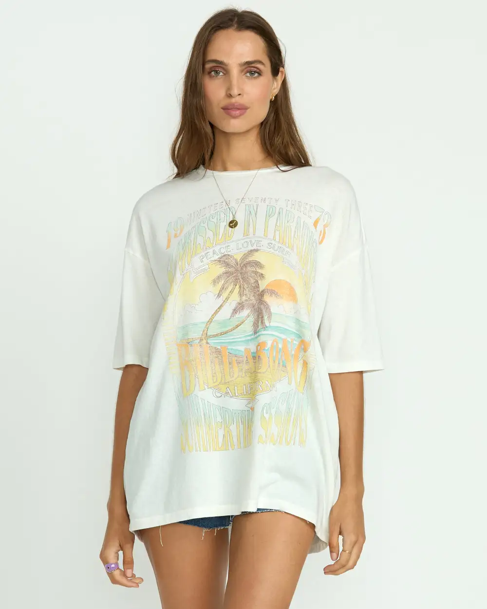 Sunset Mindset Tee - Salt Crystal