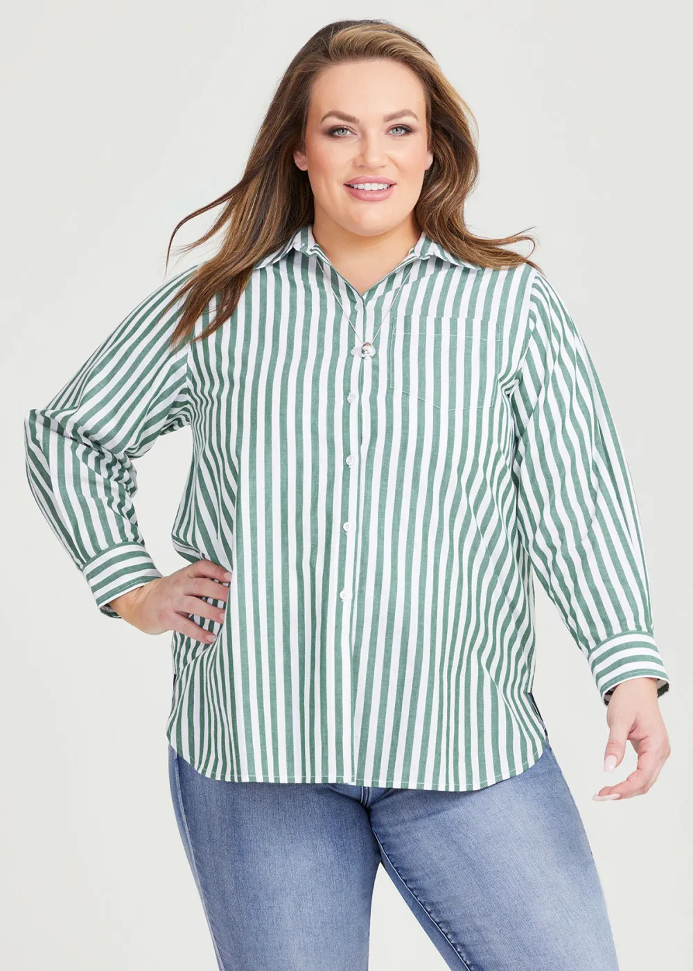 Cotton Bold Stripe Shirt