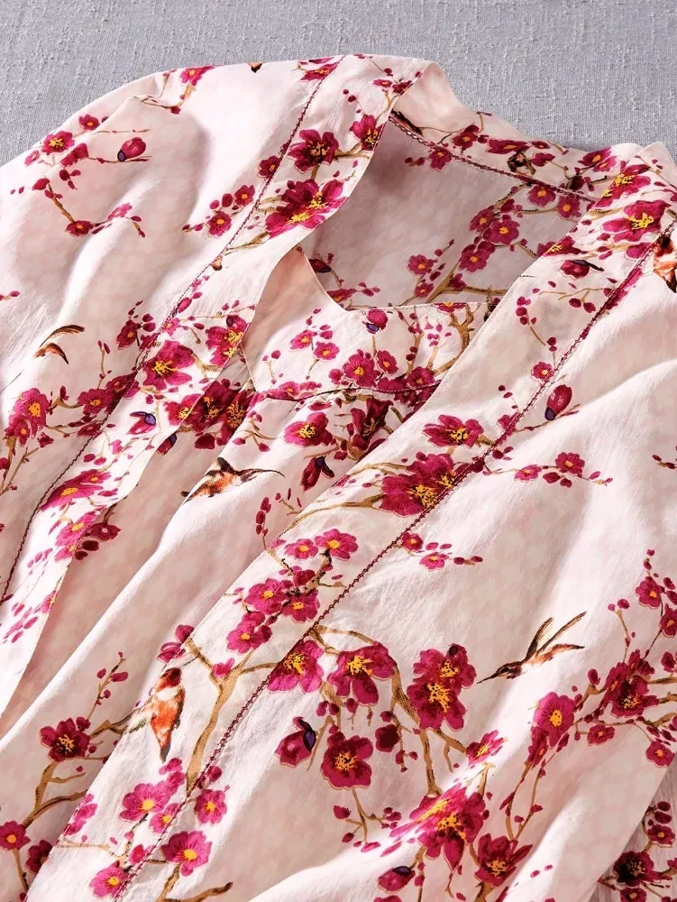 Ella Simone Hummingbird Cotton Lawn Nightgown