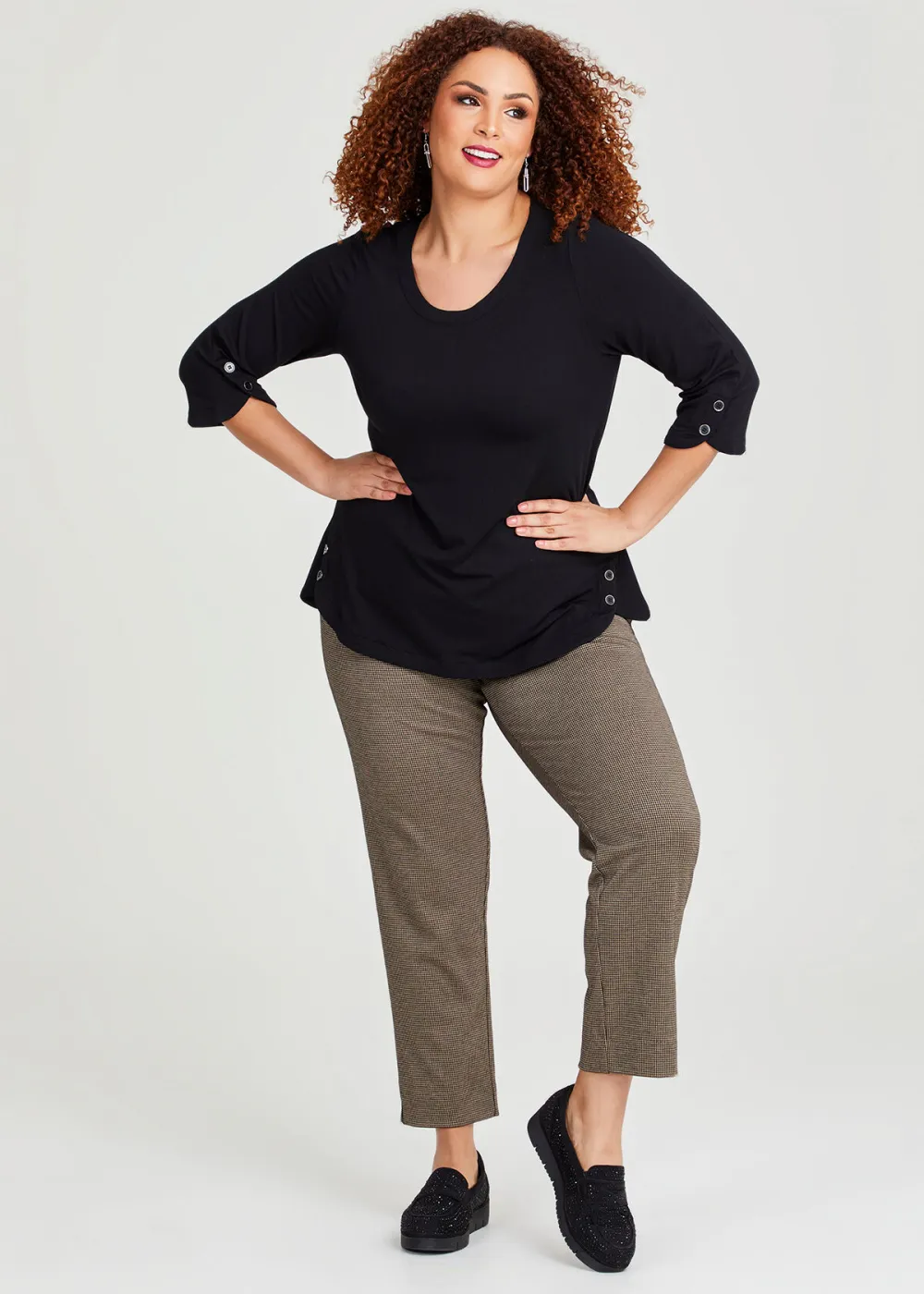 Button Detail Bamboo Top