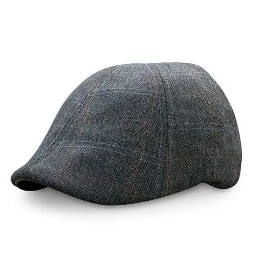 The Bourbon Boston Scally Cap - Smoke & Peat Plaid