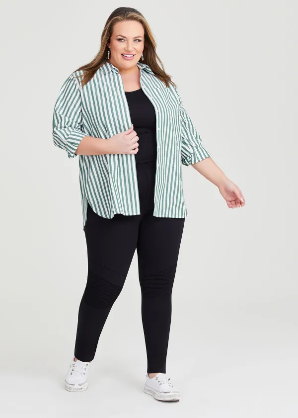 Ponte Moto Stitch Legging