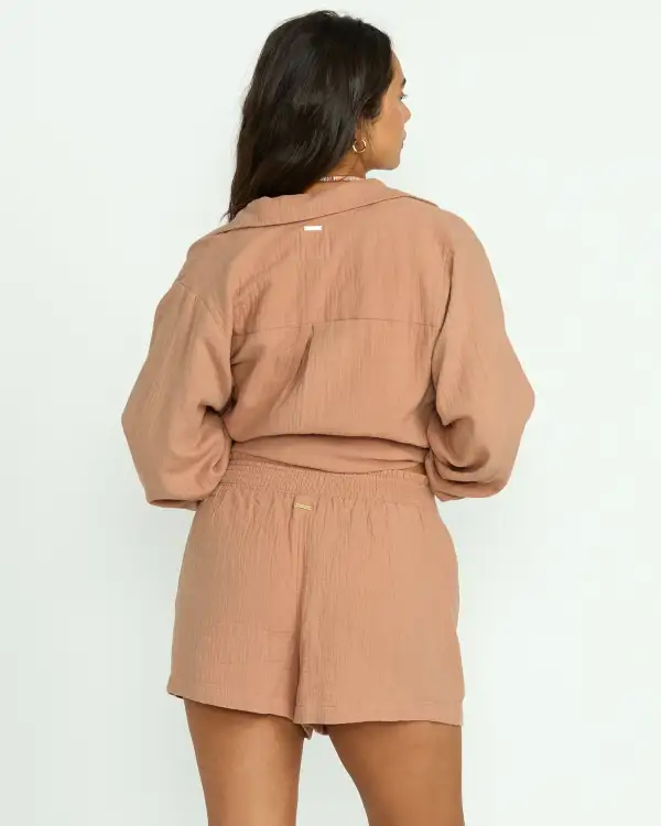 In The Waves Short - Rose Brown
