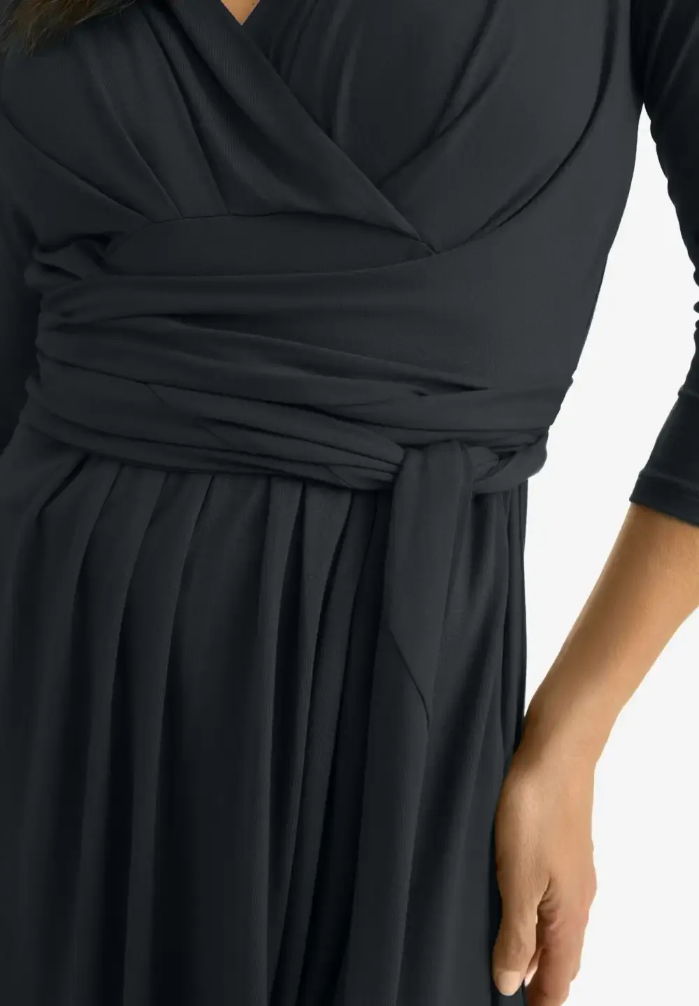 Sweetheart Wrap Midi Dress