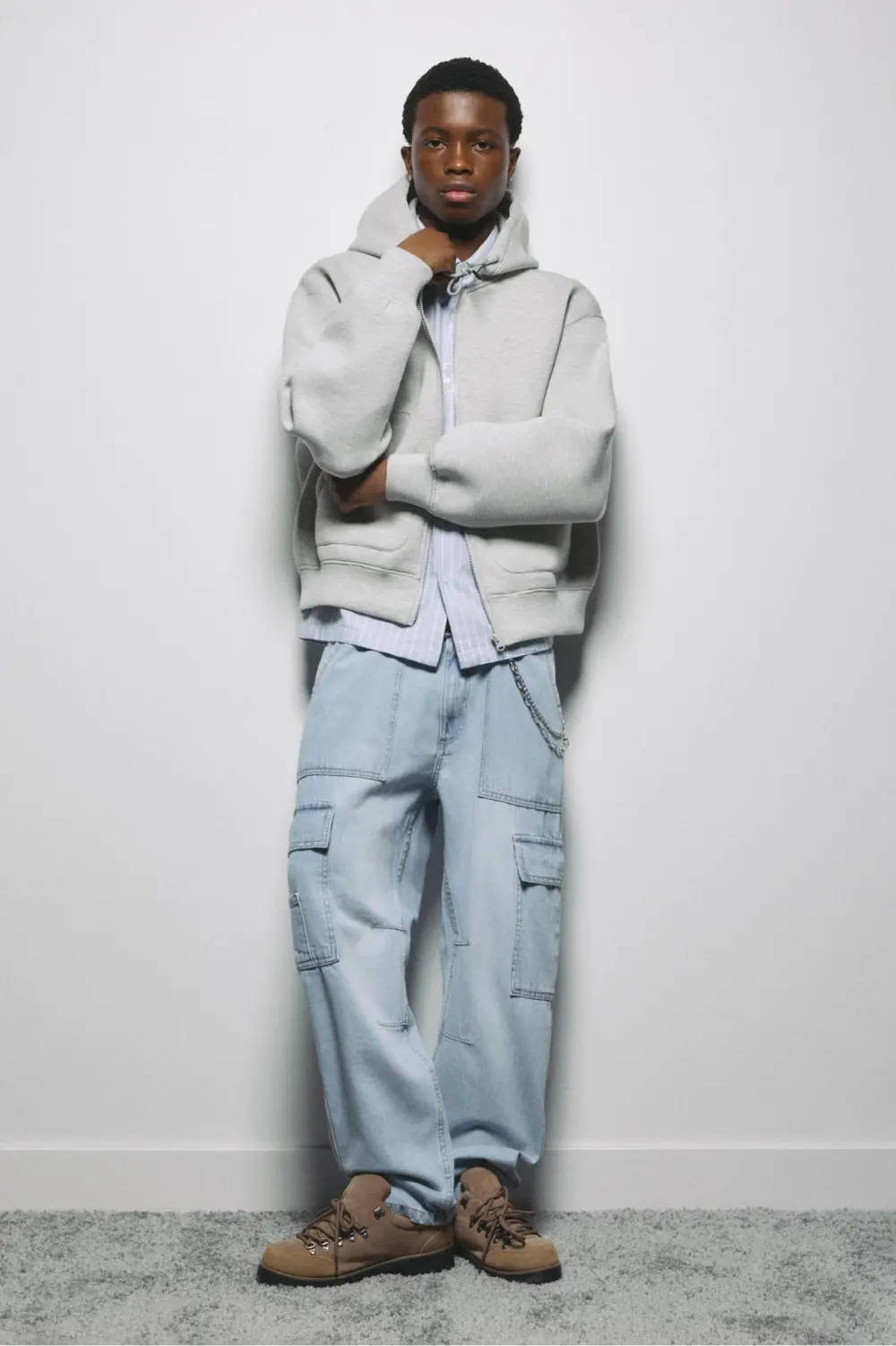 Straight-leg cargo jeans
