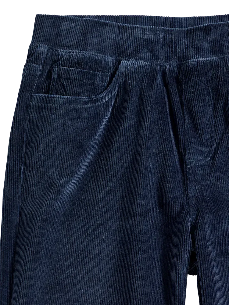 Women's Elastic-Waist Cotton Corduroy Pants