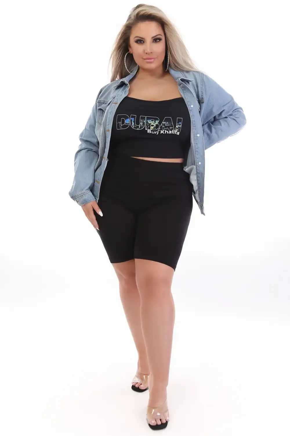 Natalee II Biker Shorts - Black