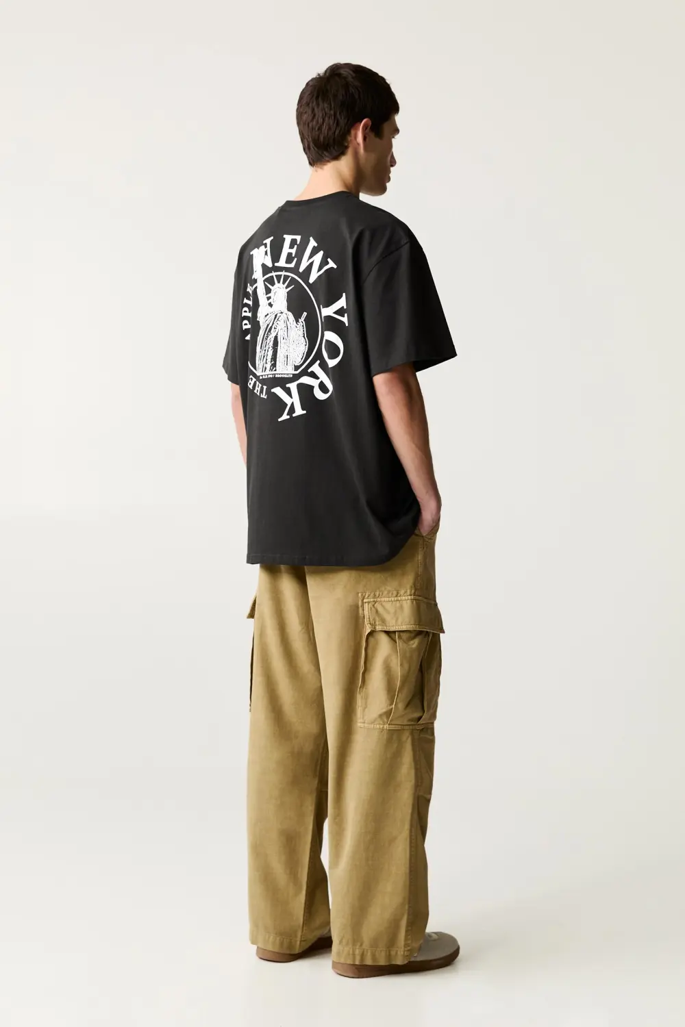 Black New York graphic T-shirt